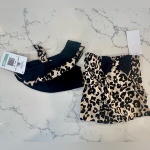 NWT Rare Editions Chetah Print Matching Set Size 18 months